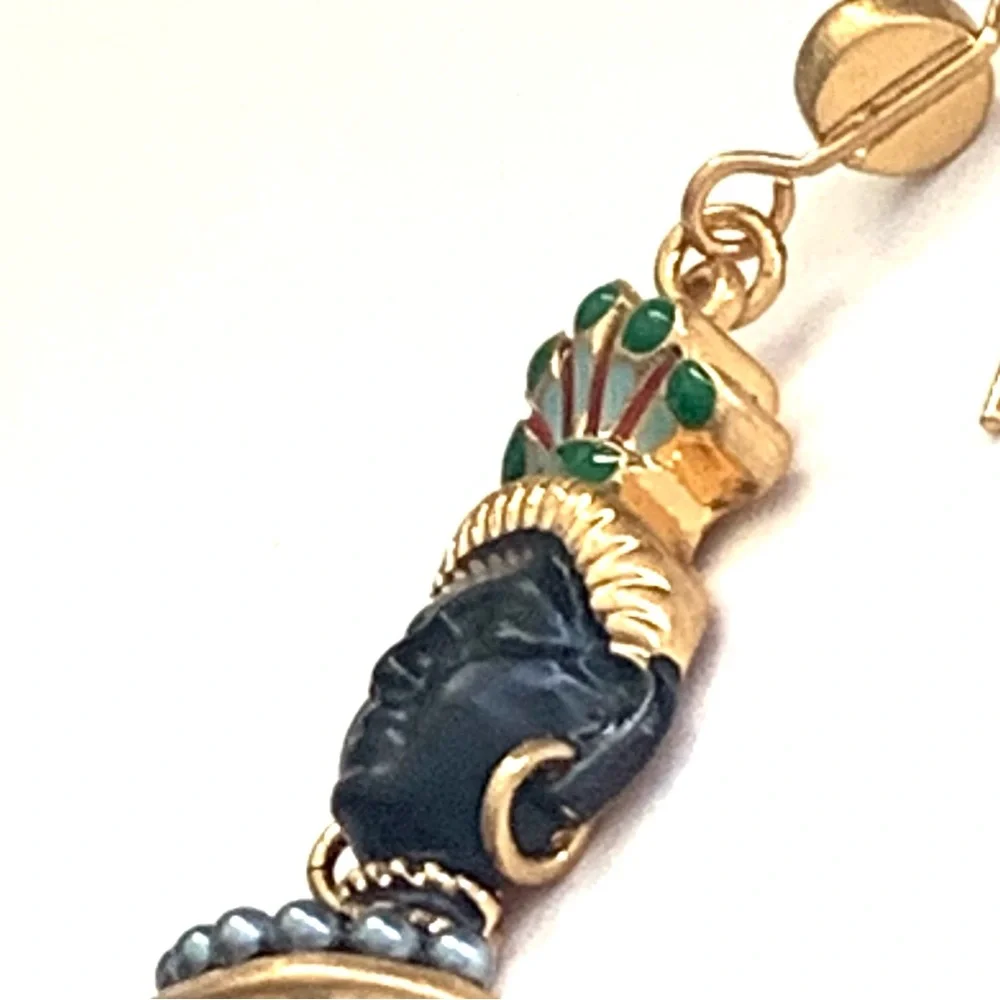 ASKEW LONDON Blackamoor RARE Vintage African Women Earrings